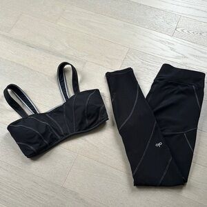 Alo black yoga set